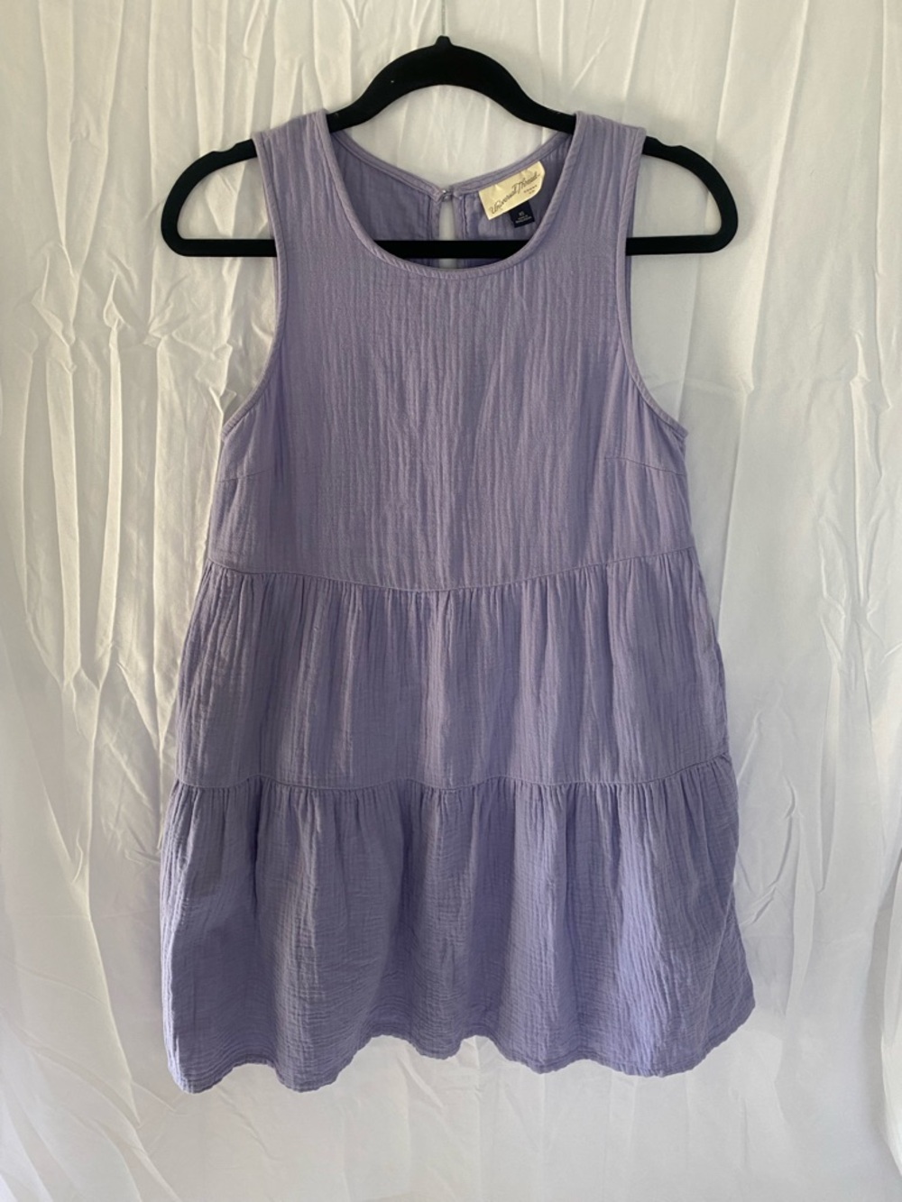 Universal Thread Lavender Tiered Sleeveless Tunic with pockets